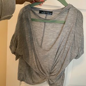 Light Grey twisted Crop Top